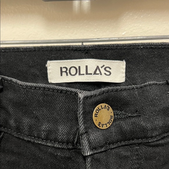 ROLLA'S East Coast Flare Jeans Black Size 26 - Picture 3 of 5